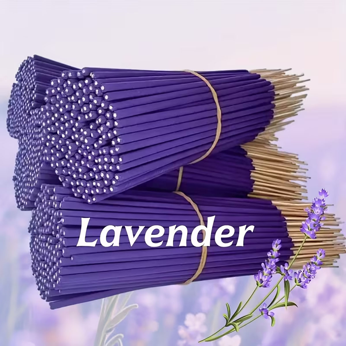 Home Fragrance Non Toxic - Lavendel Premium Aromatherapie wierookstokjes, 8 stuks.